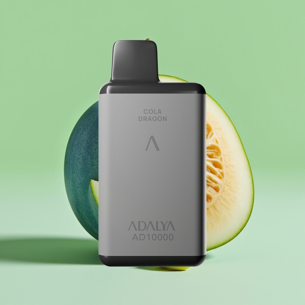 Adalya AD 10000 Puffs Disposable Vape Plava Dinja, Space Gray, USB-C, 14 ml