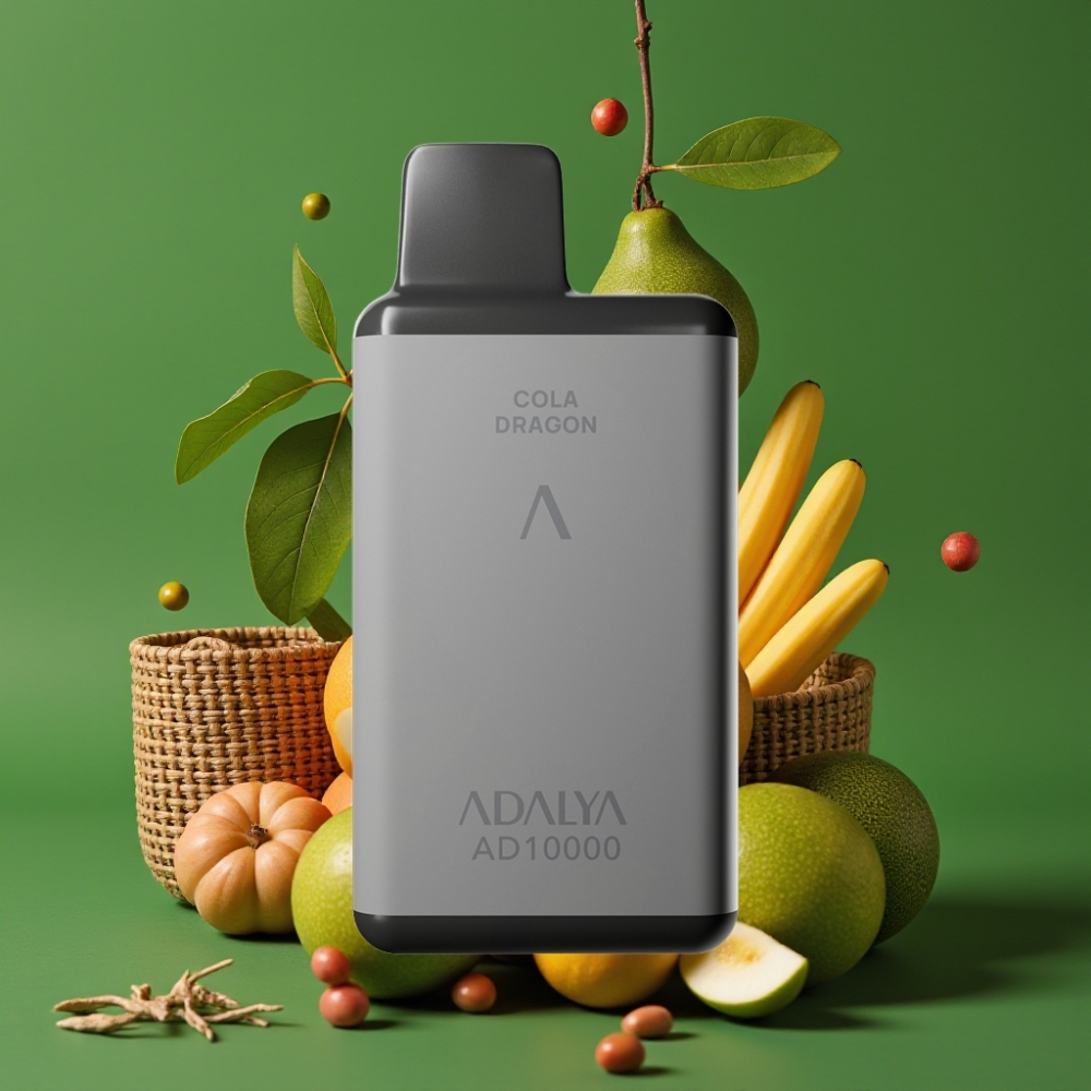 Adalya AD 10000 Puffs Jednokratna Vape Berlinska Noć, siva boja, 14 ml, 2% nikotina, USB-C punjenje