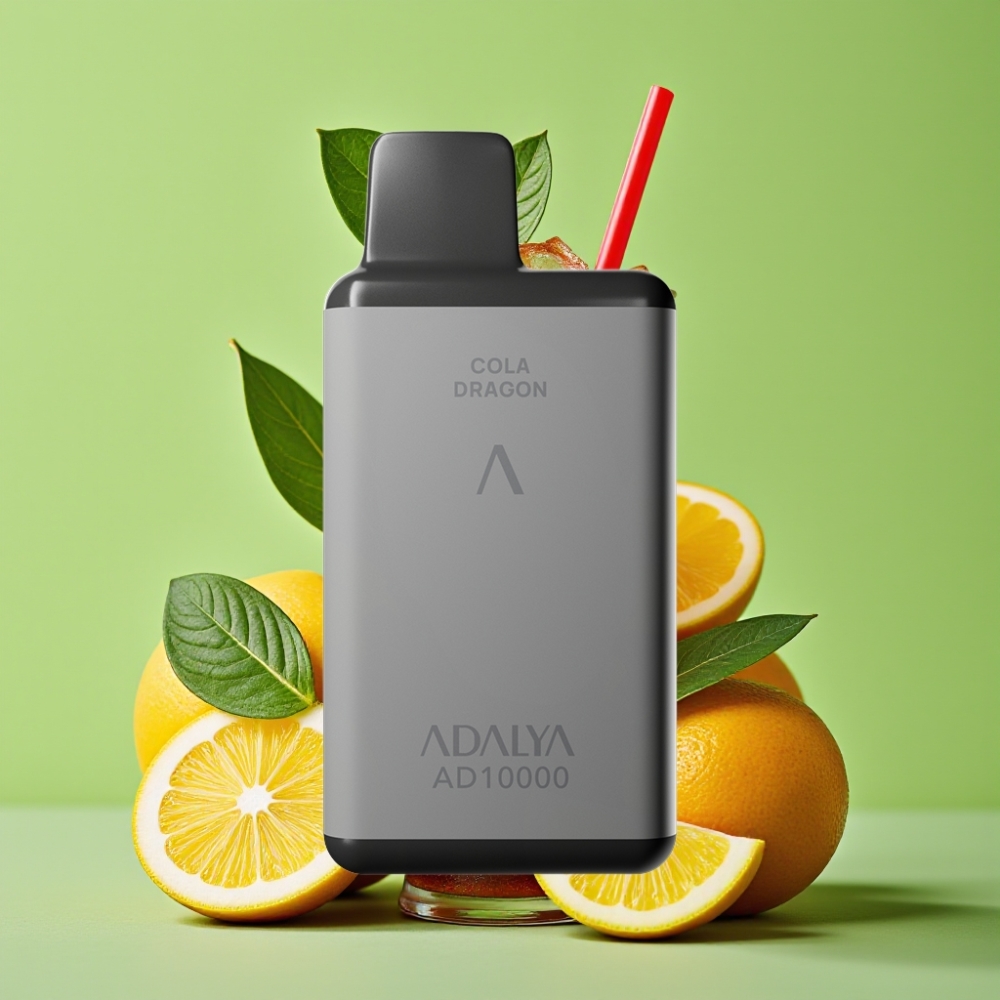 Adalya AD 10000 Puffs Jednokratna Vape Cola Zmaj Siva Svemirska Boja USB-C