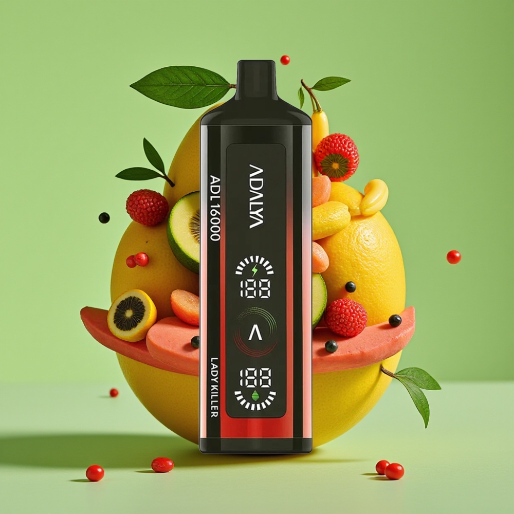Adalya ADL 16000 PRO Puffs Jednokratna Vape Lady Killer (16 000 pufova, USB-C, 25ml, 2% nikotina)