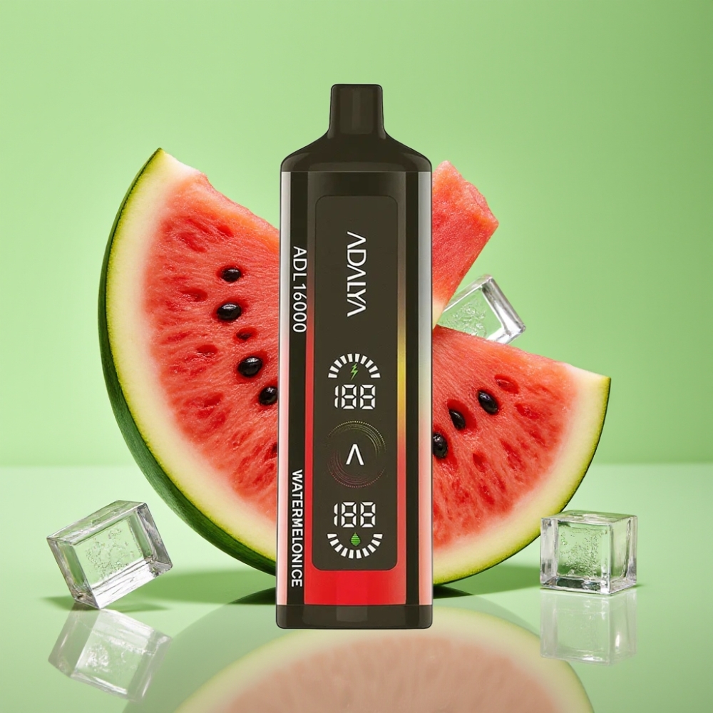 Adalya ADL 16000 PRO Puffs Jednokratna Vape Lubenica Led s 25ml tekućine, USB-C punjenje, digitalni ekran