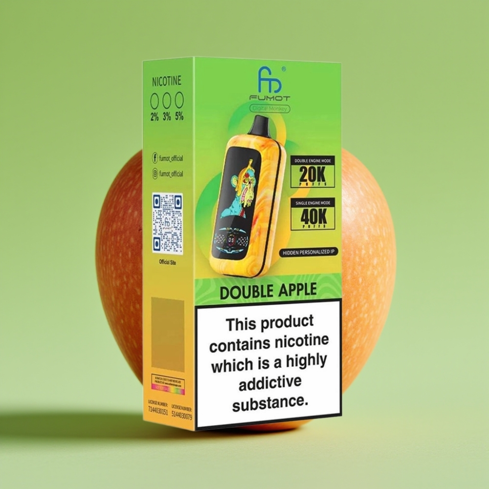 Fumot Digital Monkey 40000 Puffs Dual Engine Dual Mesh Coil 850MAH Type-C Dvostruka Jabuka