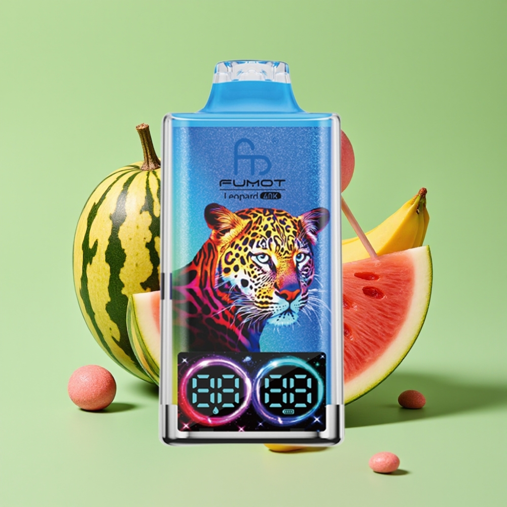 Fumot Leopard 40K Puffs Dual Mesh 700mAh Type-C Bubanj Lubenica