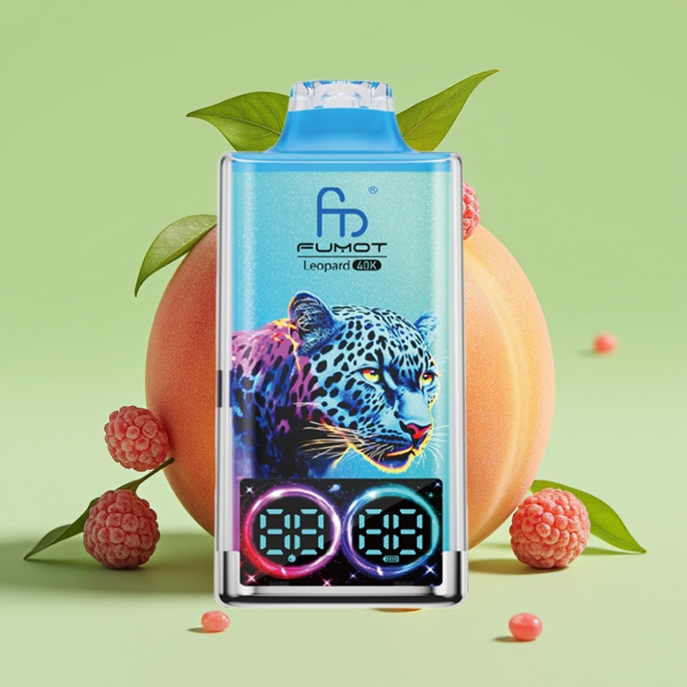 Fumot Leopard 40K Puffs Dual Mesh Type-C Brestika Jagoda 0%-5% Nicotine 700mAh