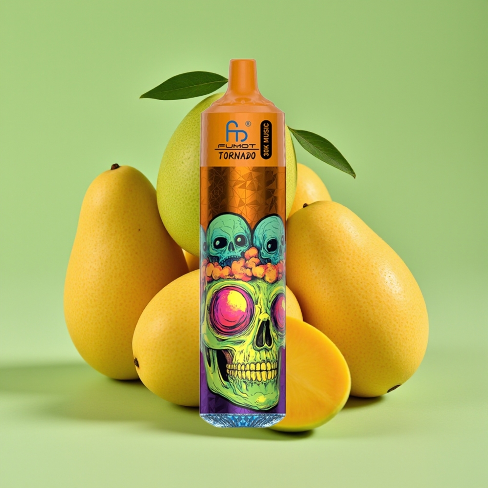 Fumot RandM Tornado 30000 Puffs 30mL 2%/5% 1.0 Ohm mesh 600mAh LED Trostruki mango