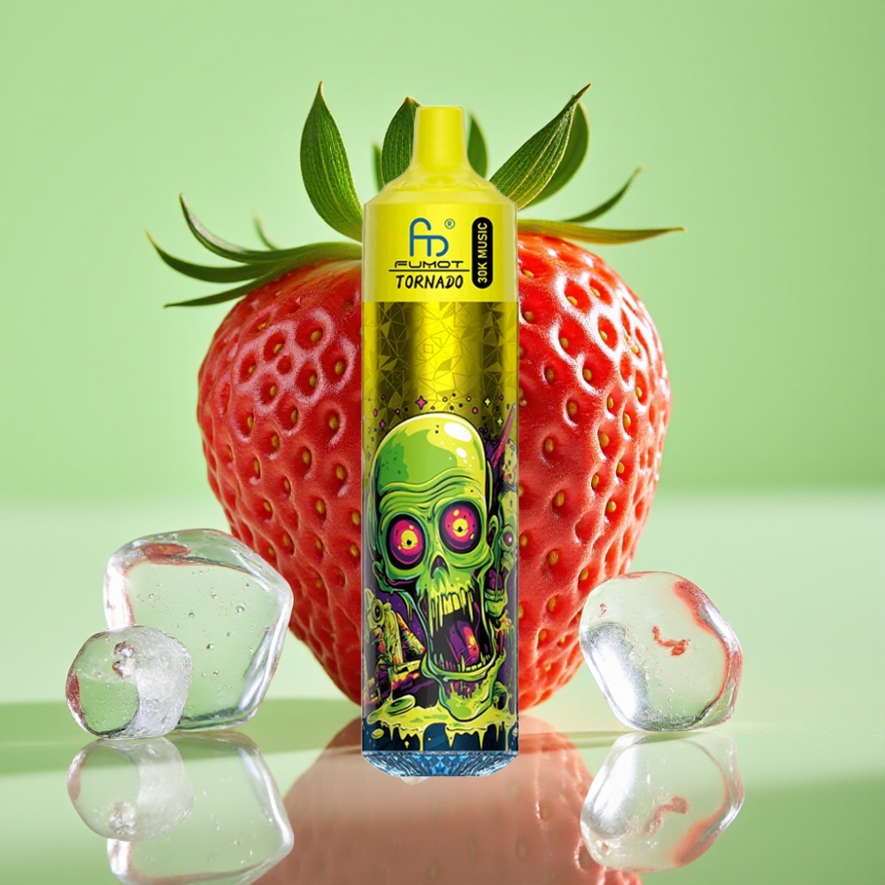 Fumot RandM Tornado 30000 Puffs 30mL LED 5% Jagoda Led (1.0 Ohm)
