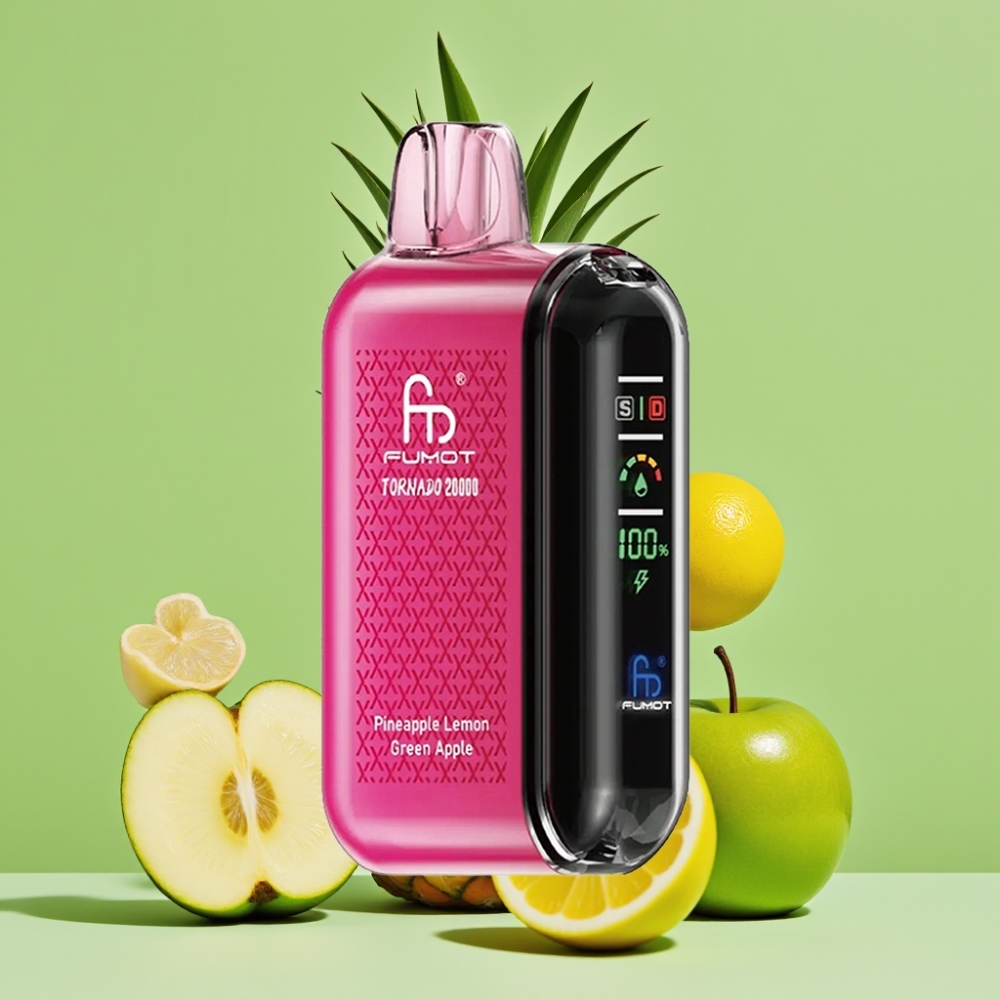 Fumot Tornado 20000 Puffs Dual Mesh Coil 20ml 850mAh Ananas Limun Zelena Jabuka