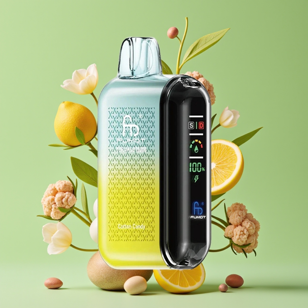 Fumot Tornado 20000 Puffs Dual Mesh Coil 20ml 850mAh Smart Display Bombonasto