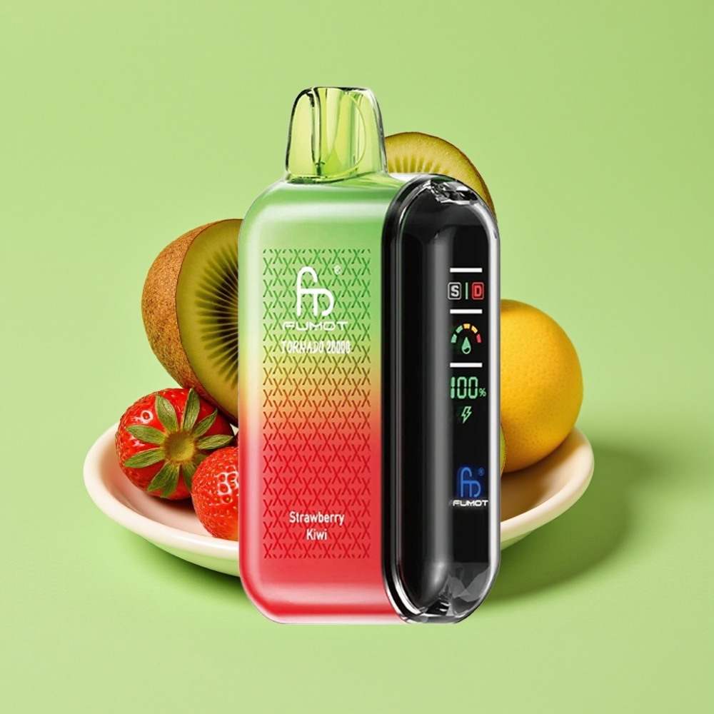 Fumot Tornado 20000 Puffs Dual Mesh Coil 20ml 850mAh Smart Display Jagoda Kivi
