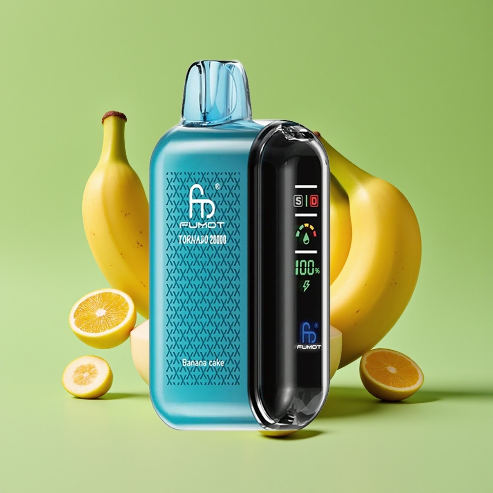 Fumot Tornado 20000 Puffs Dual Mesh Coil 20ml Banana Kolač