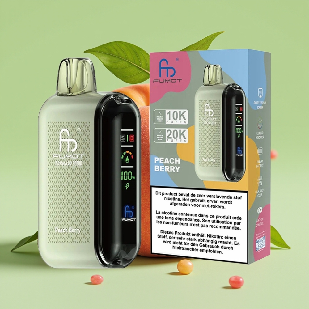 Fumot Tornado 20000 Puffs Dual Mesh Coil 20ml Brestika Jagoda
