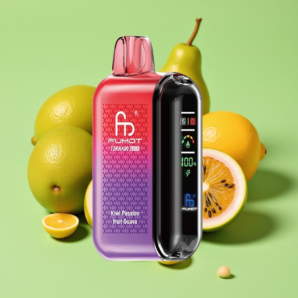 Fumot Tornado 20000 Puffs Dvoslojna Mrežica 20ml 850mAh Kiwi Marakuja Guava