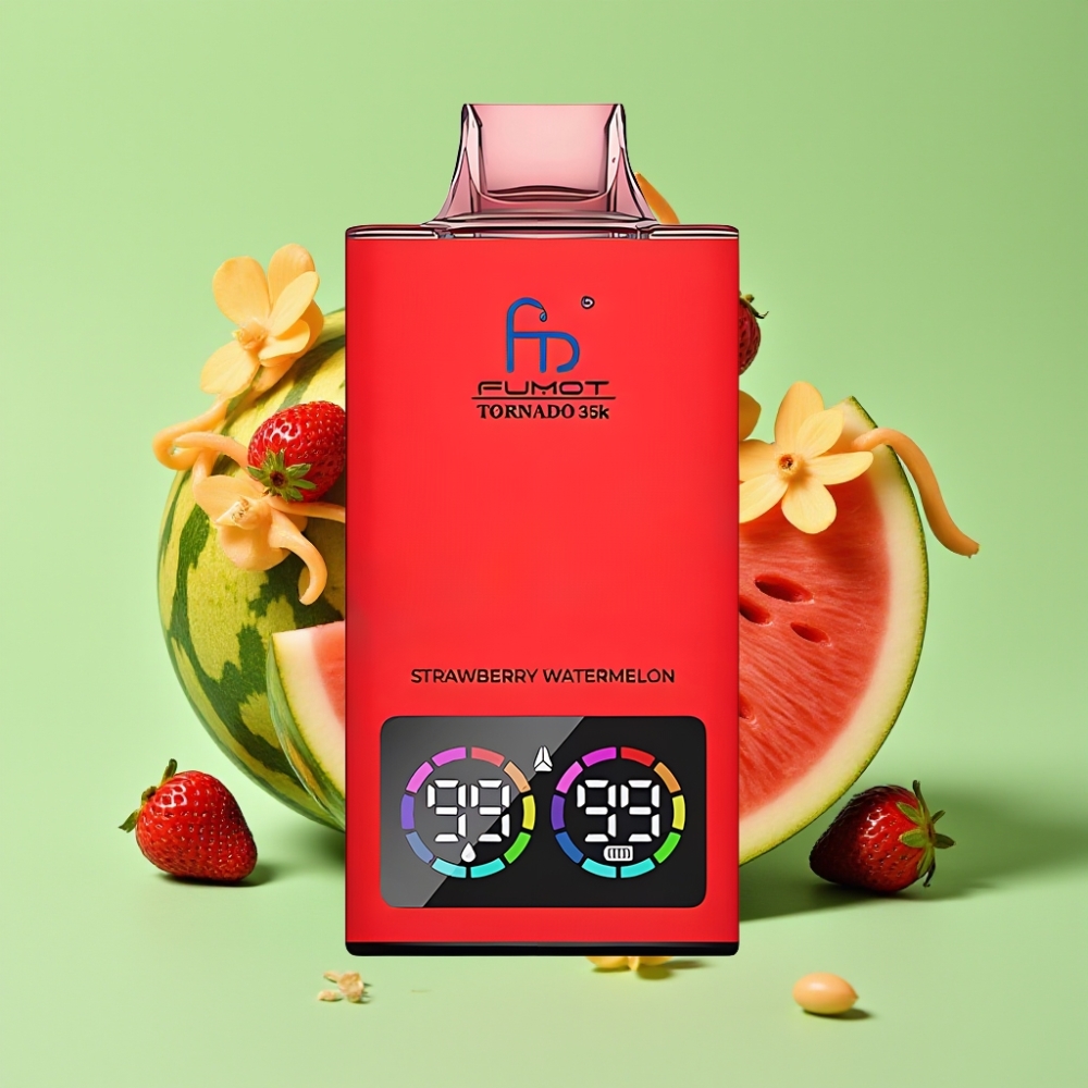 Fumot Tornado 35K Jednokratna Vape Jagoda Lubenica Dual Mesh Coil 15ml 700MAH