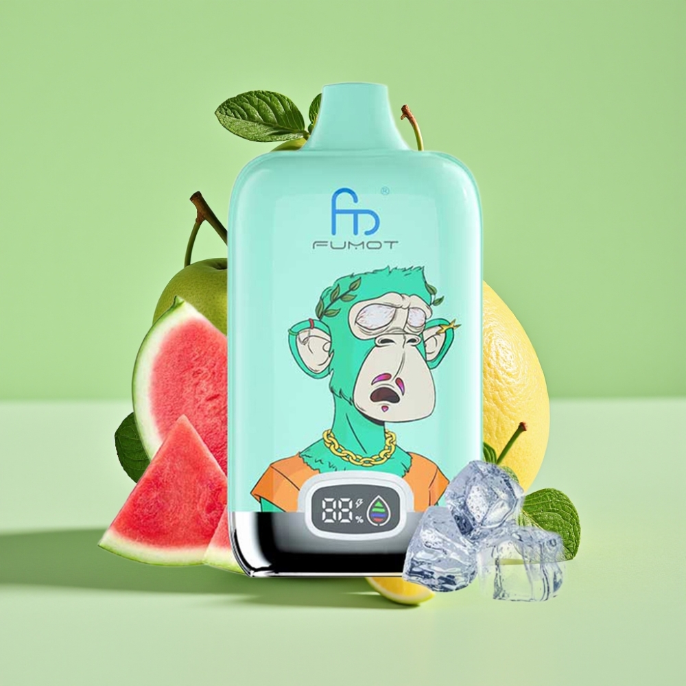 Fumot Tornado Digital Box 12000 Puffs Jednokratna E-cigareta Hladna Meta 20ml Tip-C MTL