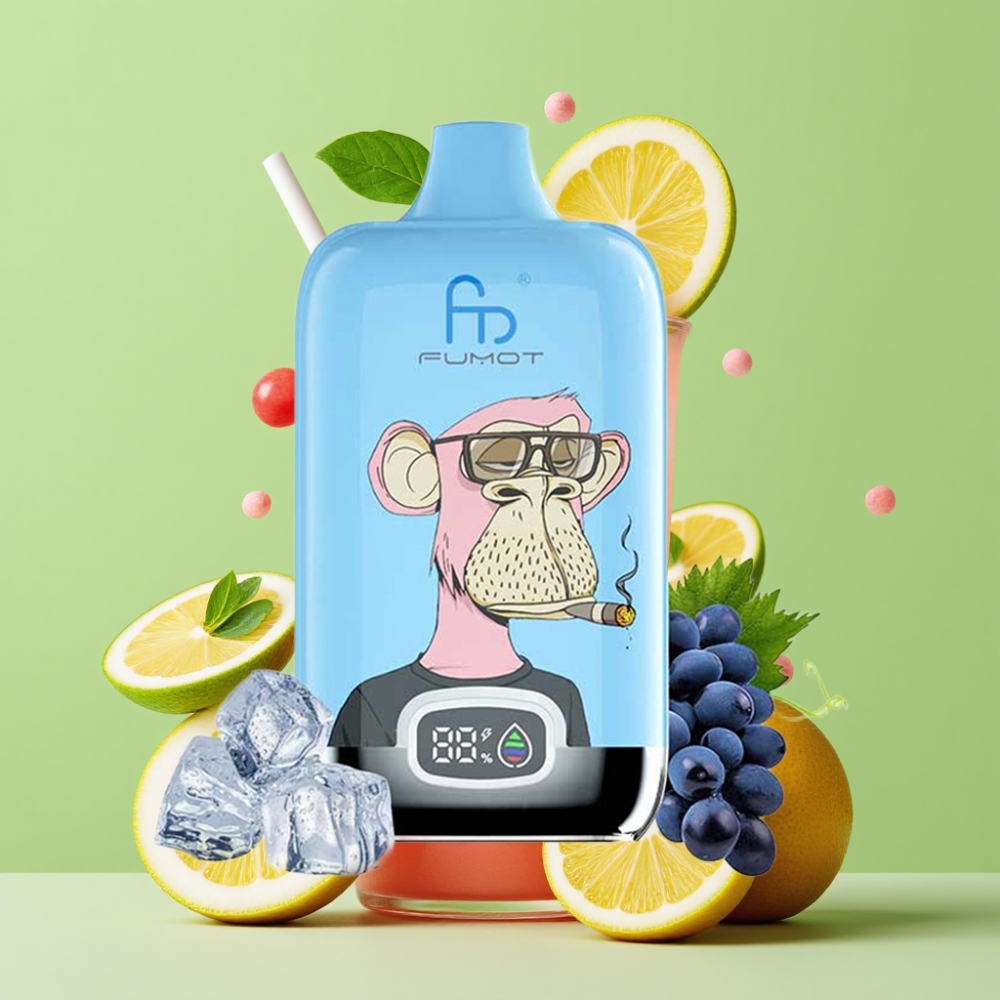 Fumot Tornado Digital Box 12000 Puffs Jednokratna Vape Ružičasti Limunada
