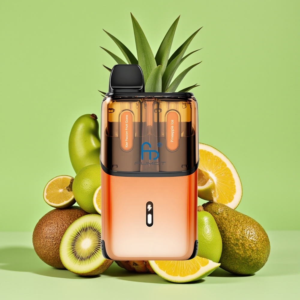 Fumot Ultra T32000 Jednokratna Vape 32000 pufova 800mAh Kiwi Marakuja Guava - Ananas Led