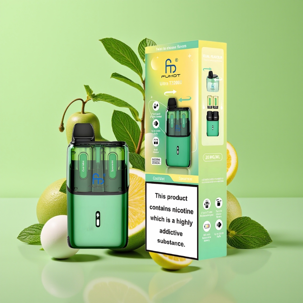 Fumot Ultra T32000 Jednokratna Vape Cool Mint - Štitnjak do 32000 pufova, 800mAh, Type-C