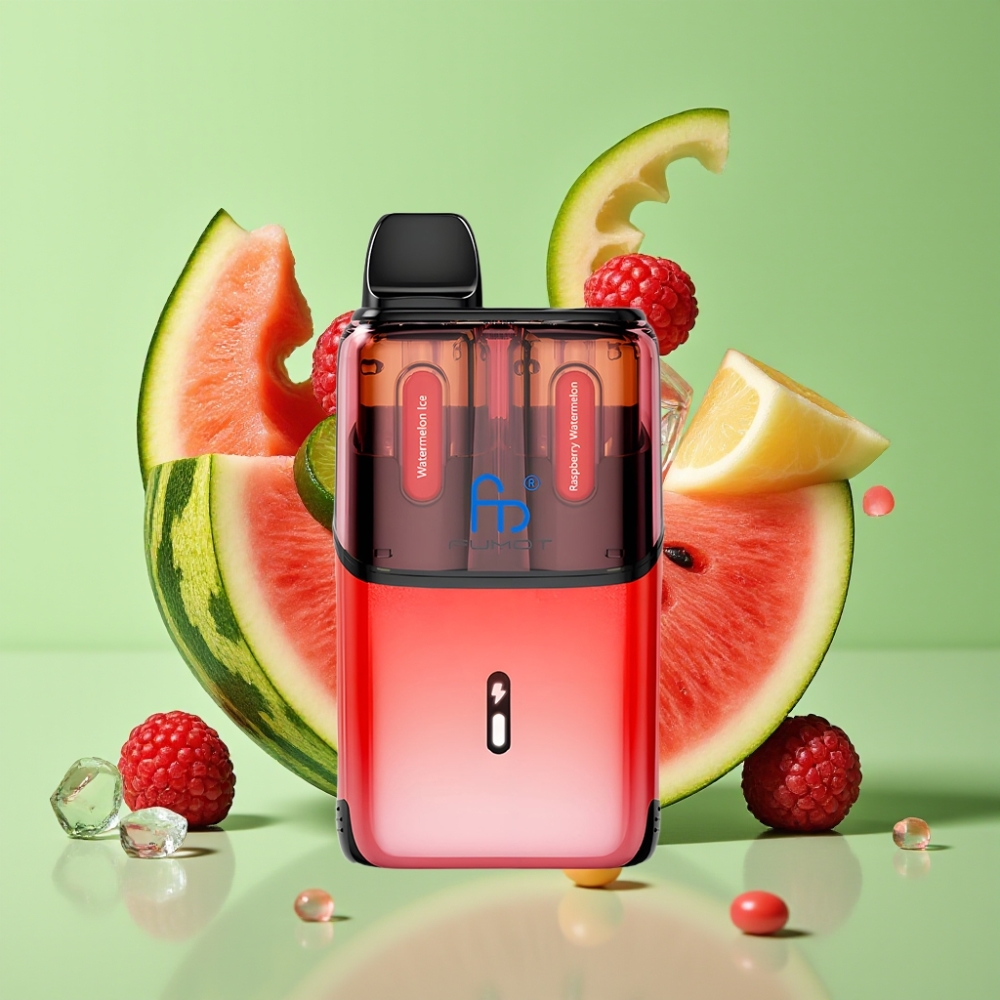 Fumot Ultra T32000 Jednokratna Vape Lubenica Led - Malina Lubenica, 32000 pufova, 800mAh, Type-C, 20mg
