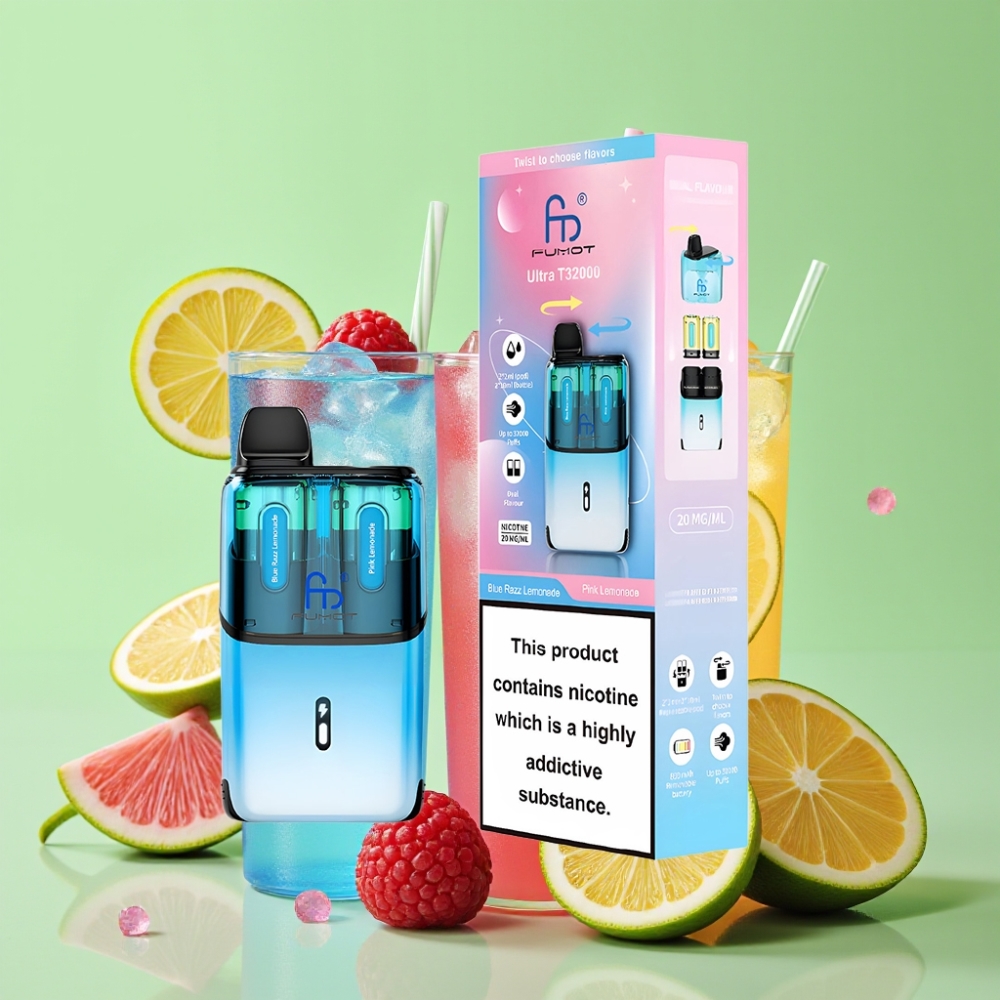 Fumot Ultra T32000 Jednokratna Vape Plavi Malina Limunada - Ružičasta Limunada, 800mAh, Type-C Punjenje