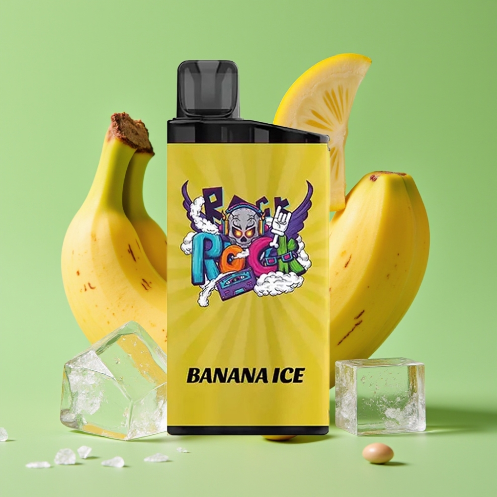 IGET Bar 3500 Puffs Jednokratna Vape Banana Ice, 1400 mAh, 1.2 Ohm Mesh Coil