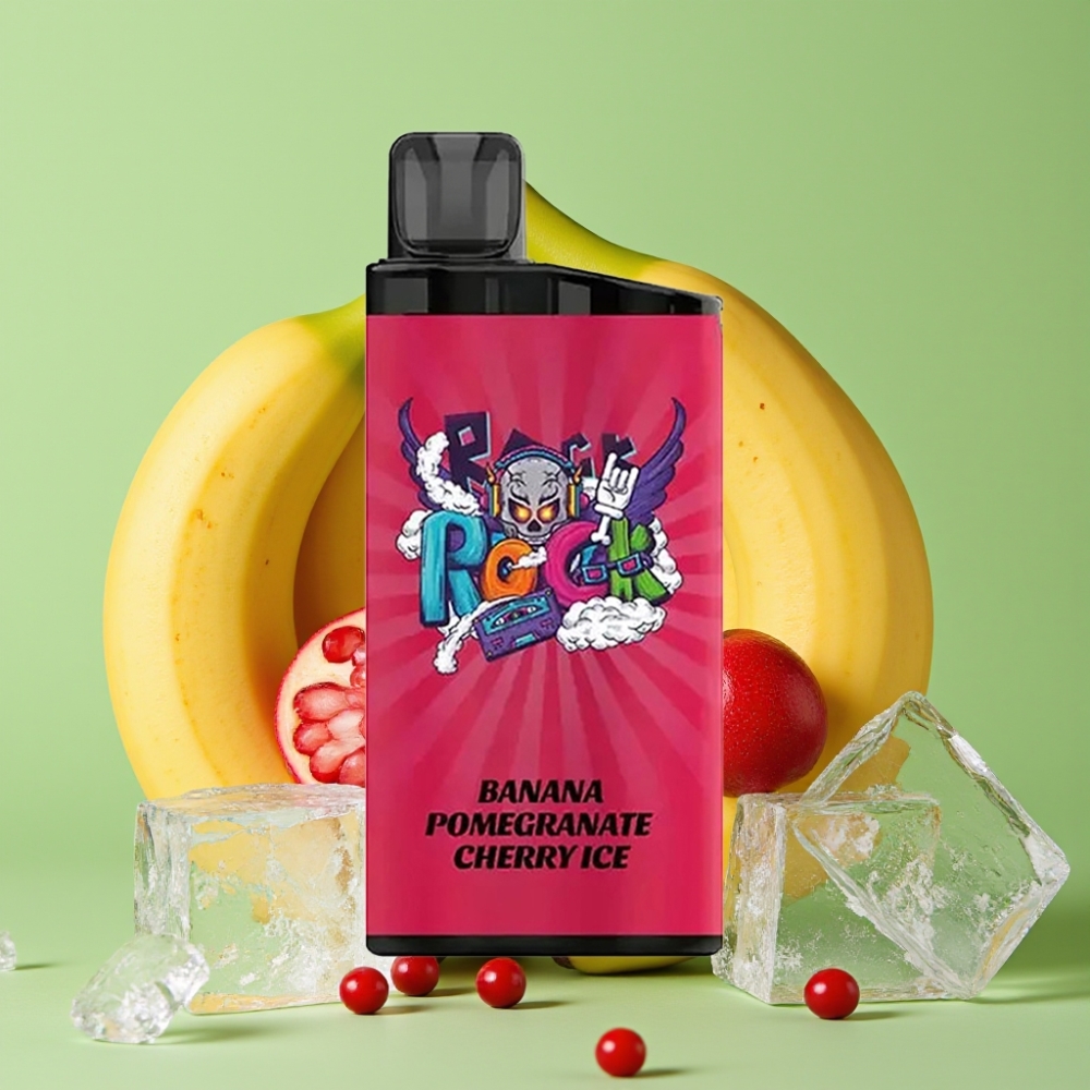 IGET Bar 3500 Puffs Jednokratna Vape Banana Nar Češnja Led PC+ALU 1400 mAh 1.2 Ohm Mesh