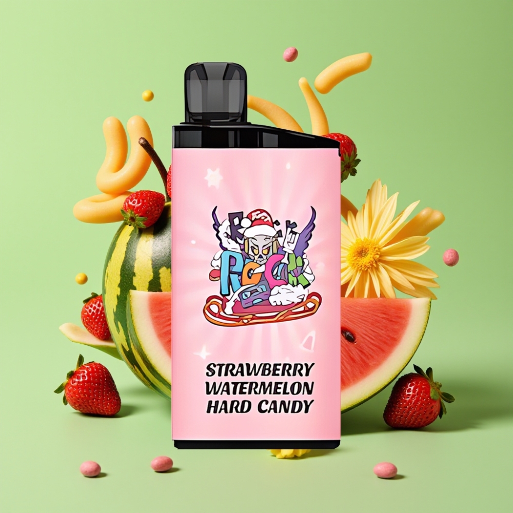 IGET Bar 3500 Puffs Jednokratna Vape Jagoda Lubenica Tvrdi Bombon