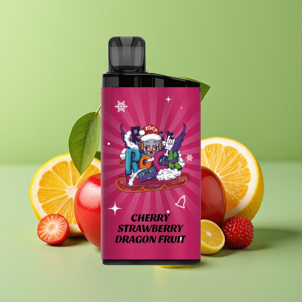 IGET Bar 3500 Puffs Jednokratna Vape Trešnja Jagoda Pitaja (41.3x21.3x94.5mm, 1400 mAh)