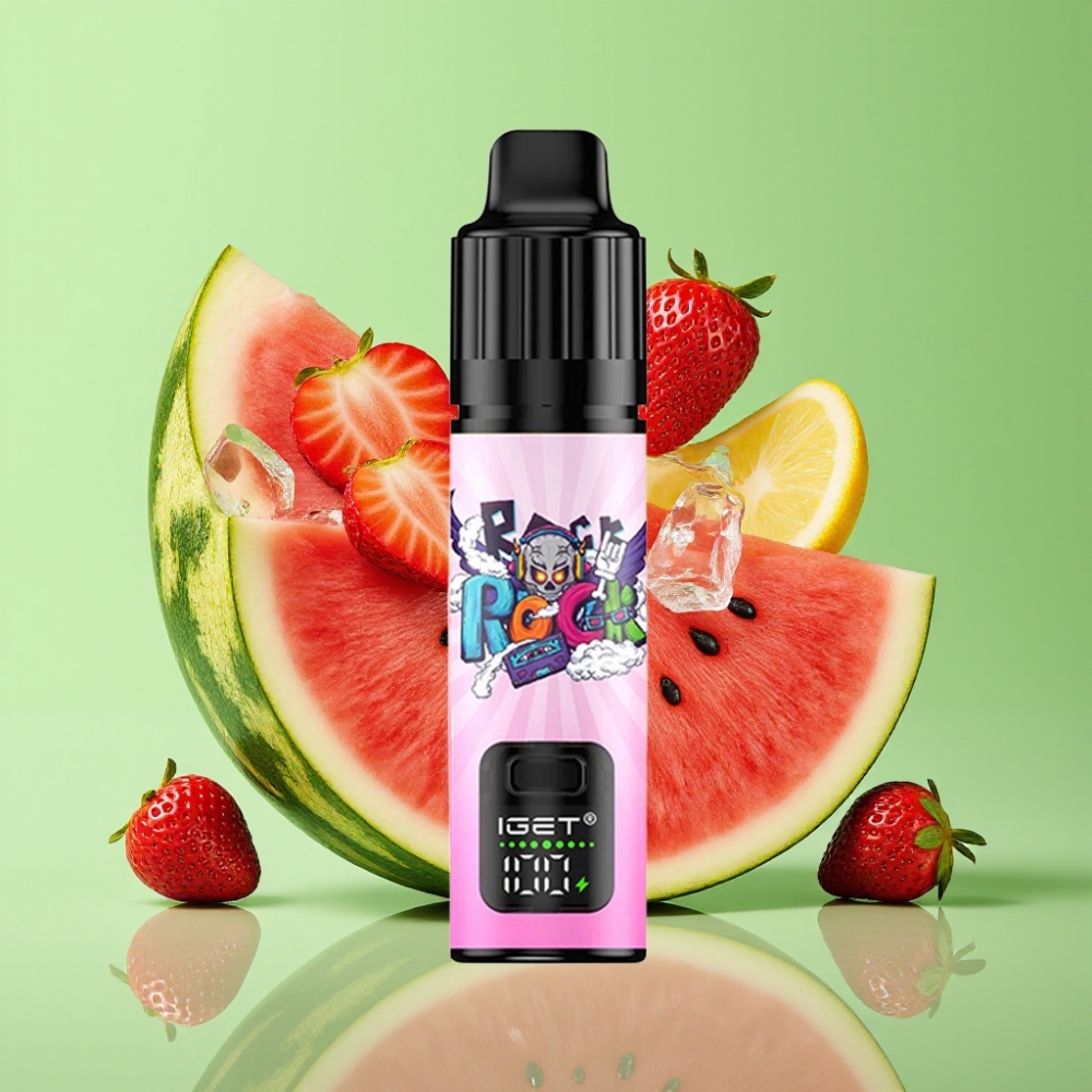 IGET BAR PLUS S3 POD 10000 Puffs Jednokratna e-cigareta Jagoda Lubenica Led 18 ml 50mg/mL 950 mAh