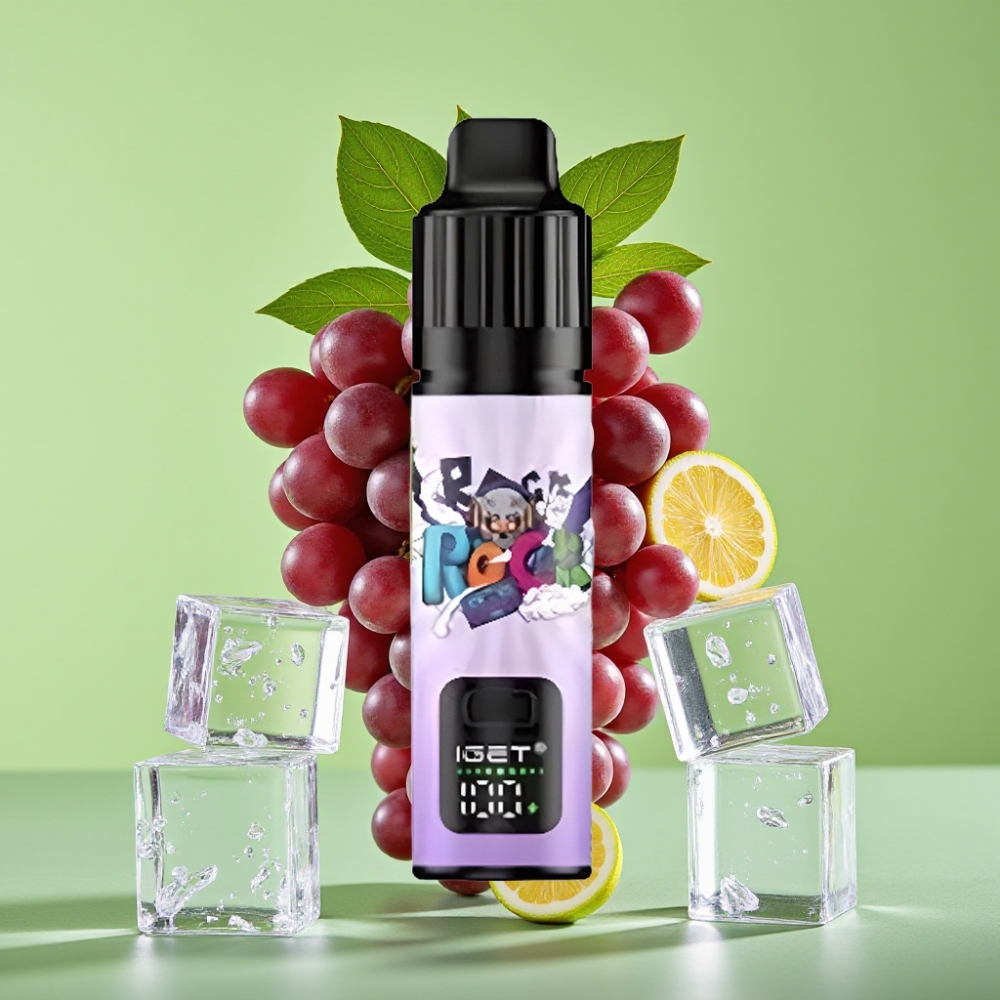 IGET BAR PLUS S3 POD 10000 Pufova Jednokratna E-cigareta Grožđe Led 18 ml 5% nikotina