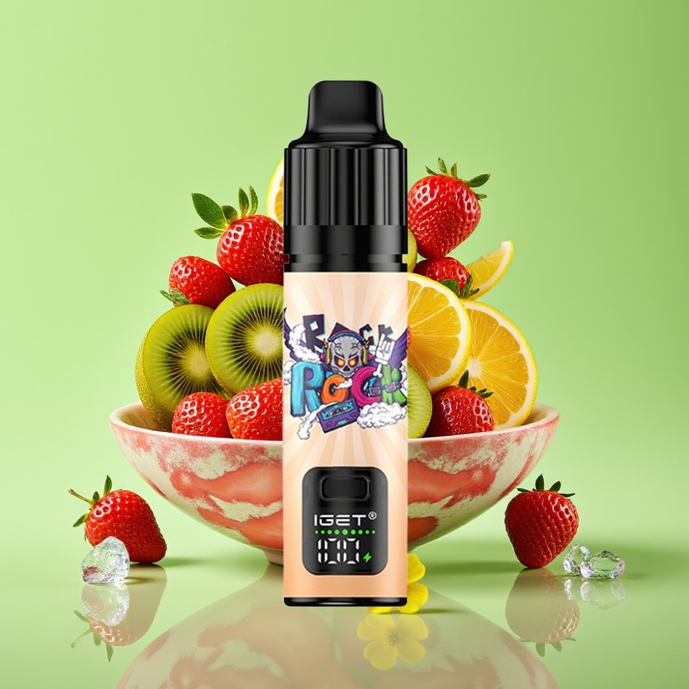 IGET BAR PLUS S3 POD 10000 Puni Disposable Vape Jagoda Kivi Led 18 ml 5% 950 mAh