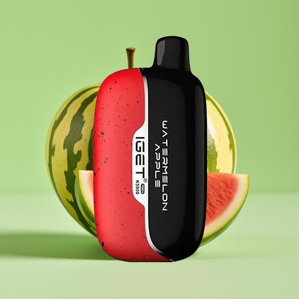 IGET Moon K5000 Puffova Jednokratna Vape Lubenica Jabuka – 81.5 g, 5000 Puffova, PC, 1.35 Ohm, 49.5x25.3x99.4 mm