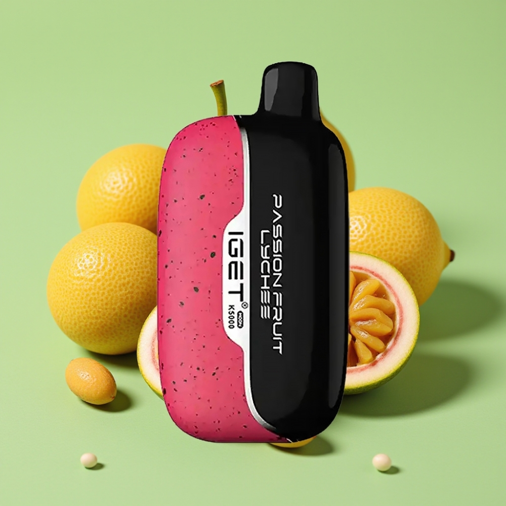 IGET Moon K5000 Puffs Jednokratna Vape Mrežasti svitak 1.35 Ohm Mango Likija