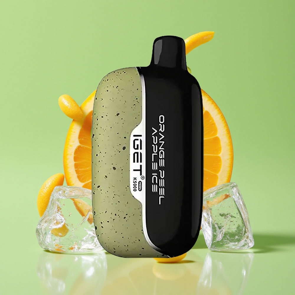 IGET Moon K5000 Puffs Jednokratna Vape Naranča Jabuka Led (81,5 g, 5000 Pufova, PC, 49,5x25,3x99,4 mm)