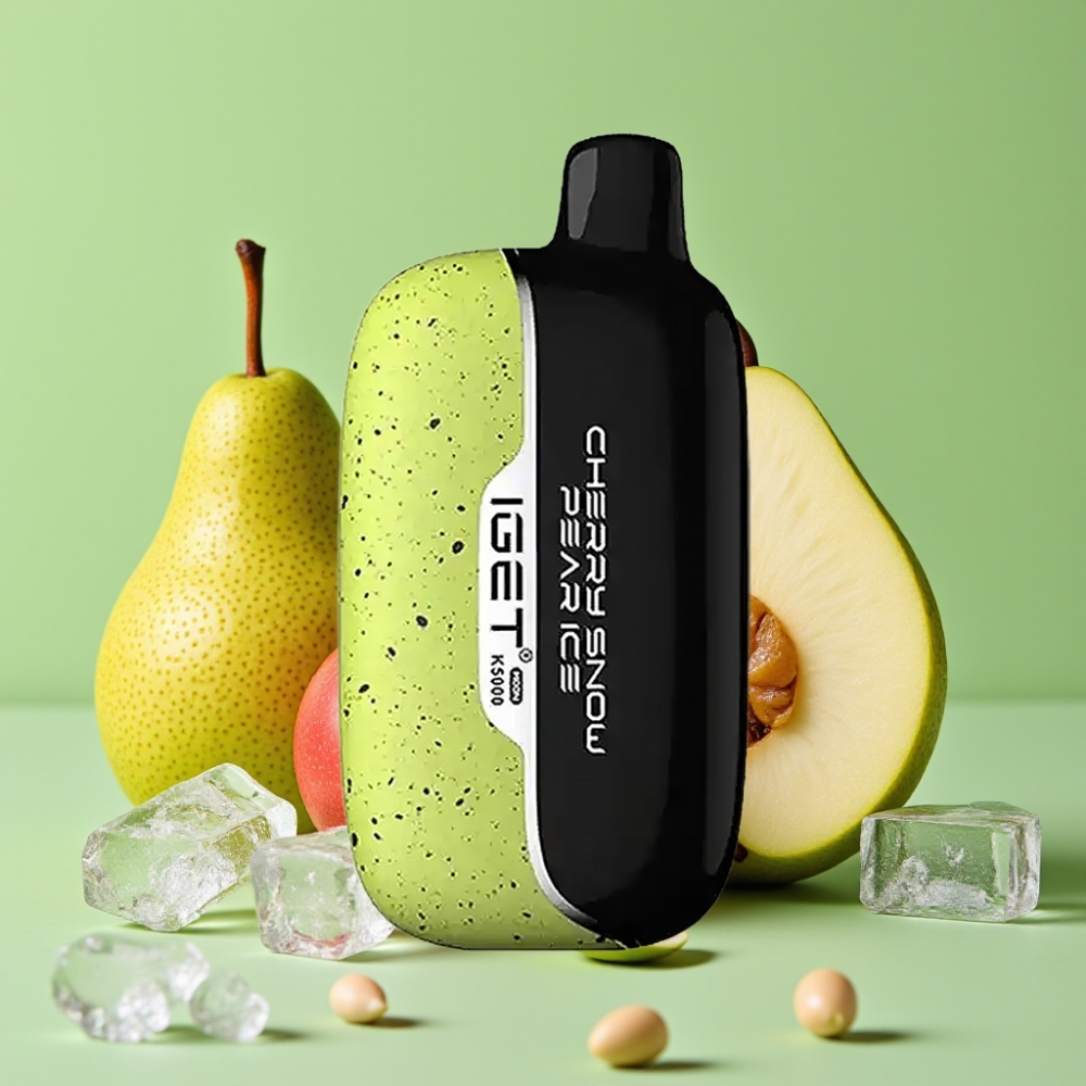 IGET Moon K5000 Puffs Jednokratna Vape Trešnja Snijeg Kruška Led (81.5g, PC, 1.35 Ohm)