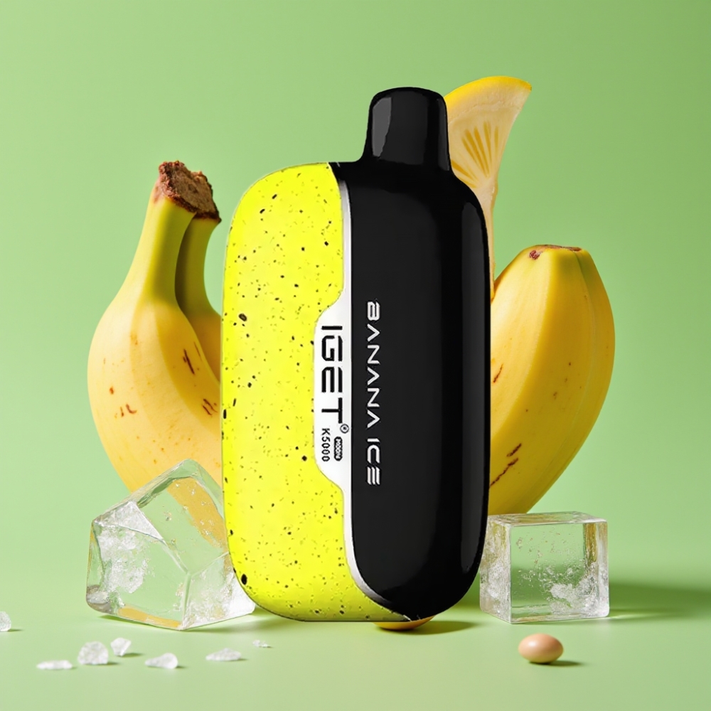IGET Moon K5000 Pufova Jednokratna Vape Banana Ice (81,5 g, 5000 pufova, PC, 1,35 Ohm)