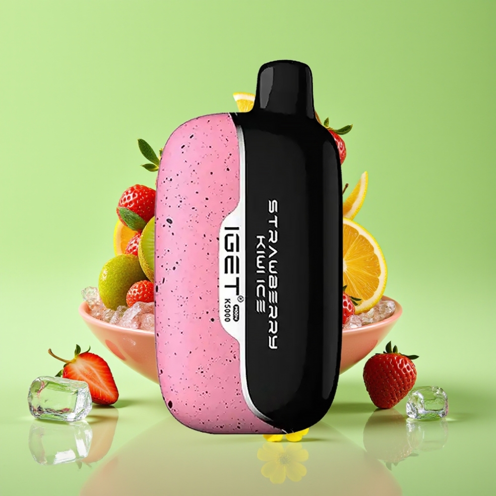 IGET Moon K5000 Pufova Jednokratna Vape Jagoda-Kivi Led + Neto težina: 81.5 g