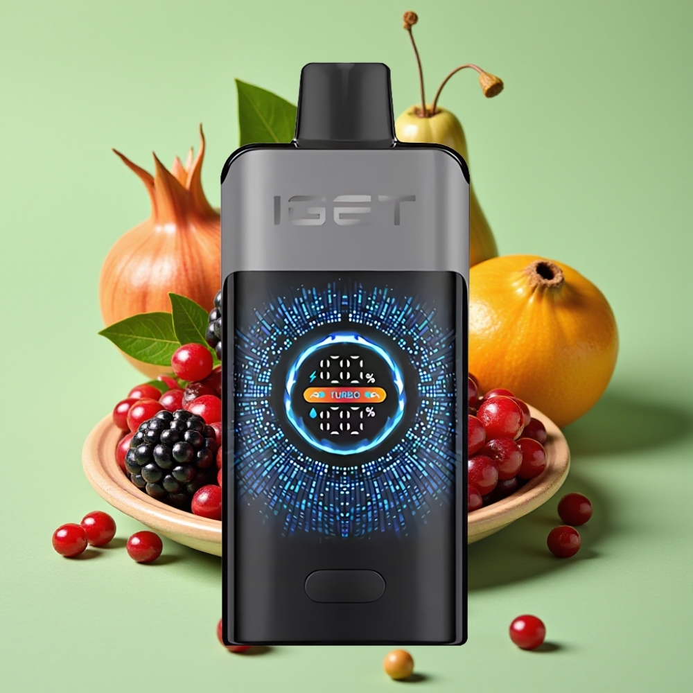 IGET ONE 12000 Pufova Jednokratna Vape Kupina Trešnja Nar Material PCTG+ALU+PC Ekran