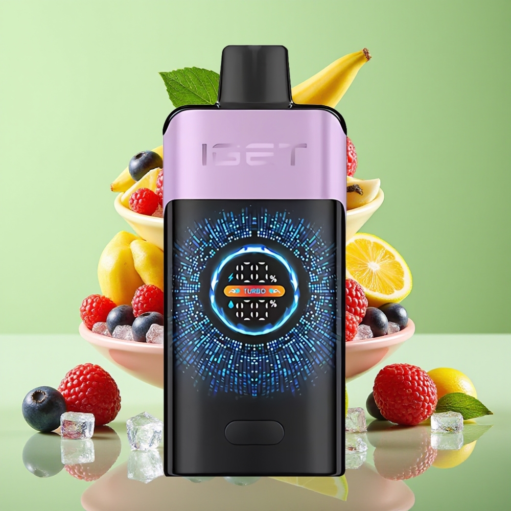 IGET ONE 12000 Pufova Jednokratna Vape Mješovito Voće Led Regular/Turbo Mode, Dual Mesh Coil, 2700 mAh