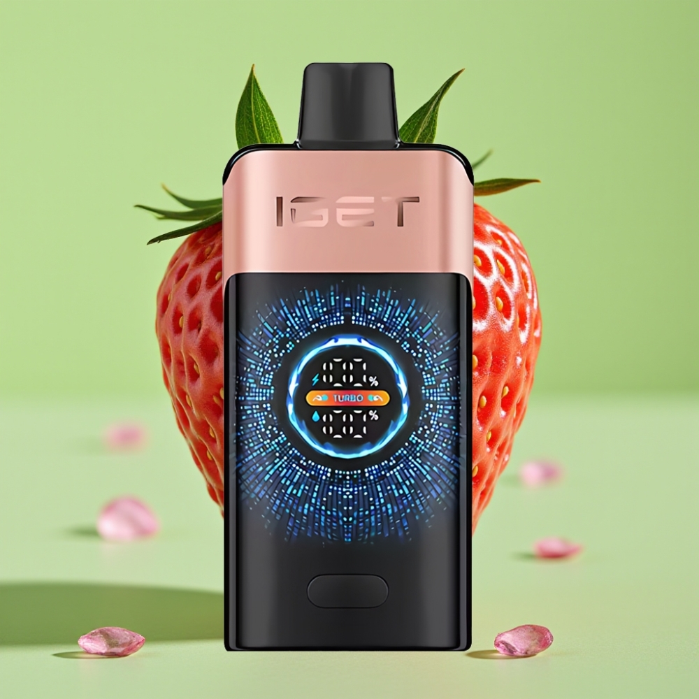 IGET ONE 12000 Puh Disposable Vape Jagoda Malina – 2700mAh, 0.6 ohm Dual Mesh Coil, Veliki Zaslon