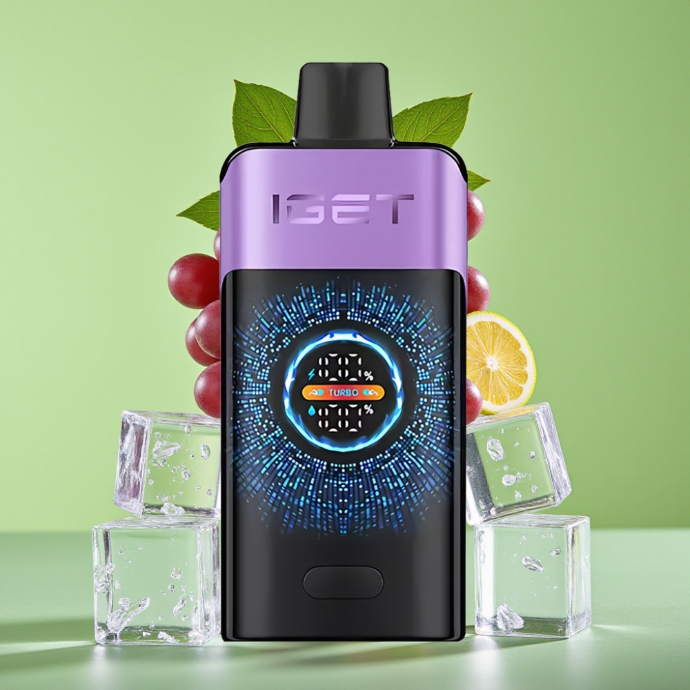 IGET ONE 12000 Puhova Jednokratna Vape Grožđeni Led s 2700 mAh Baterijom i Zaslonom