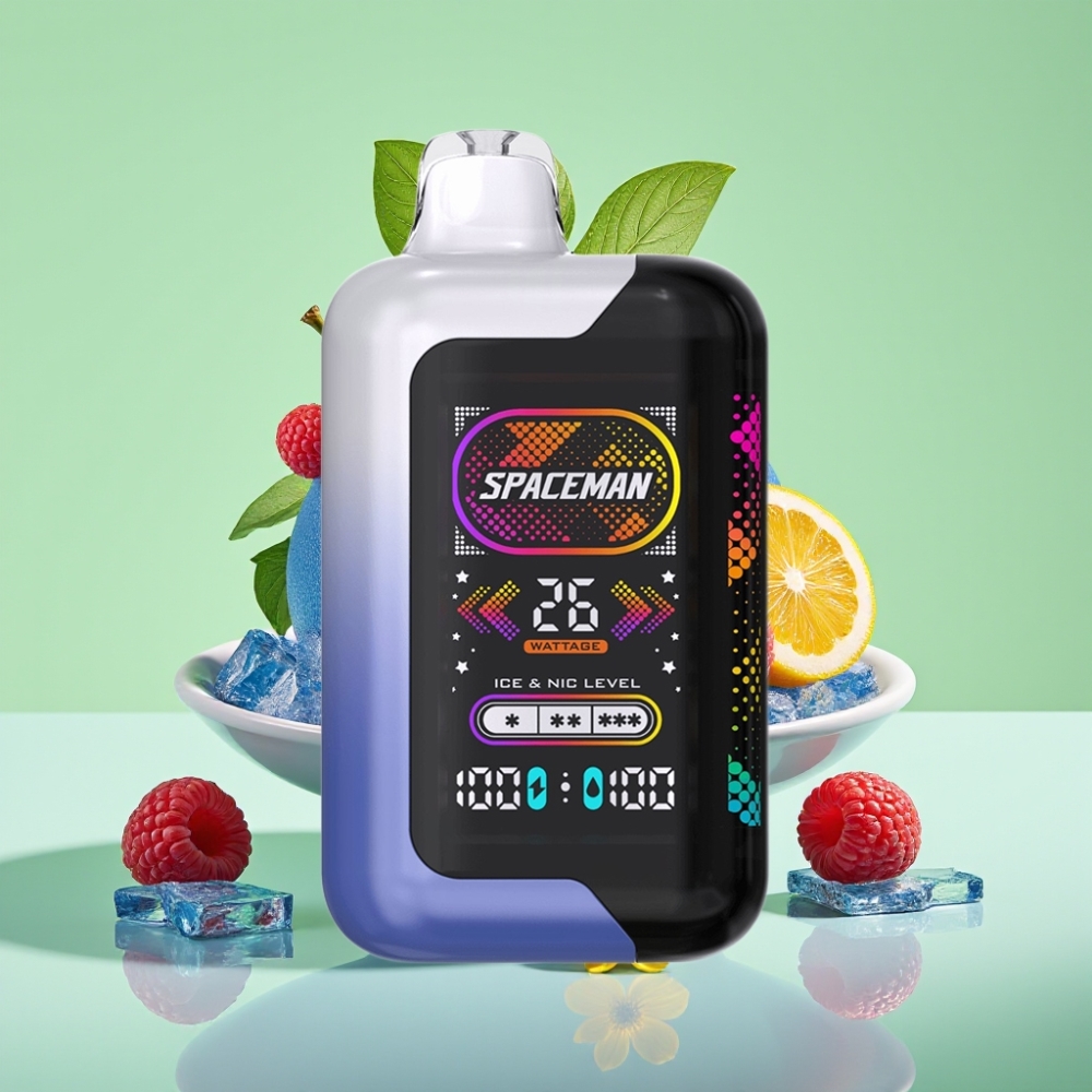SMOK Spaceman SP40000 Bez Nikotina Disposable Vape Plavi Razz Led s 1000mAh i 20ml tekućine