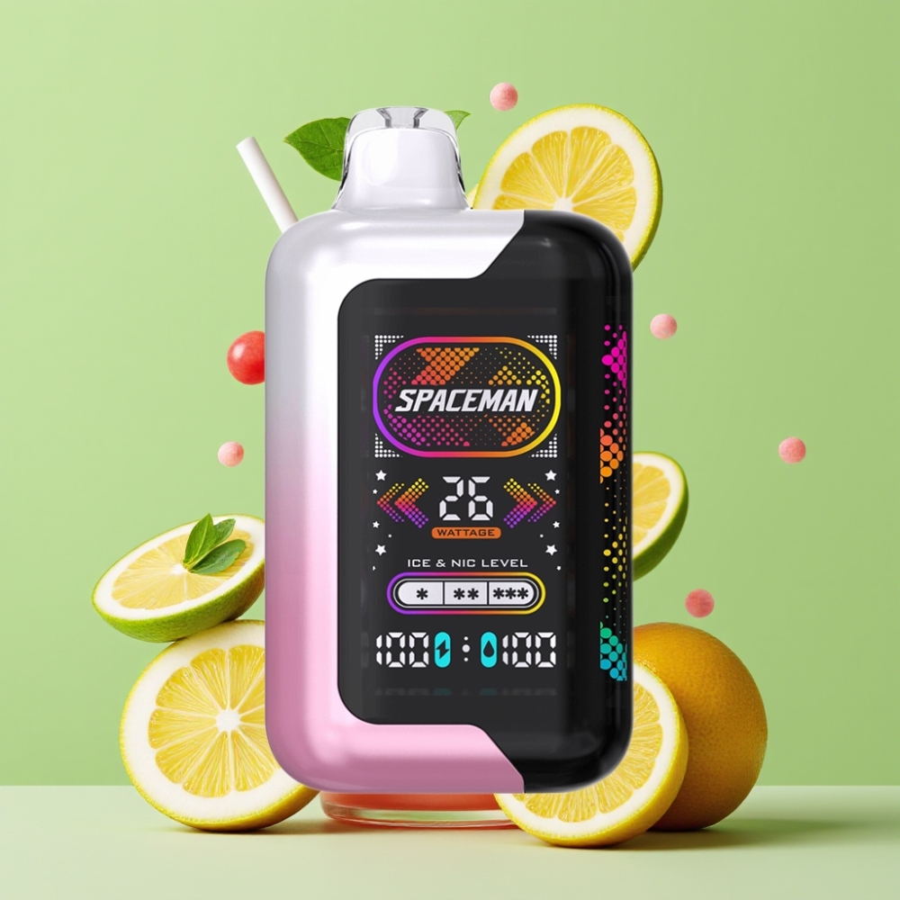 SMOK Spaceman SP40000 Zero Nikotina Jednokratna Vape Rozi Limunada 20ml 1000mAh LED