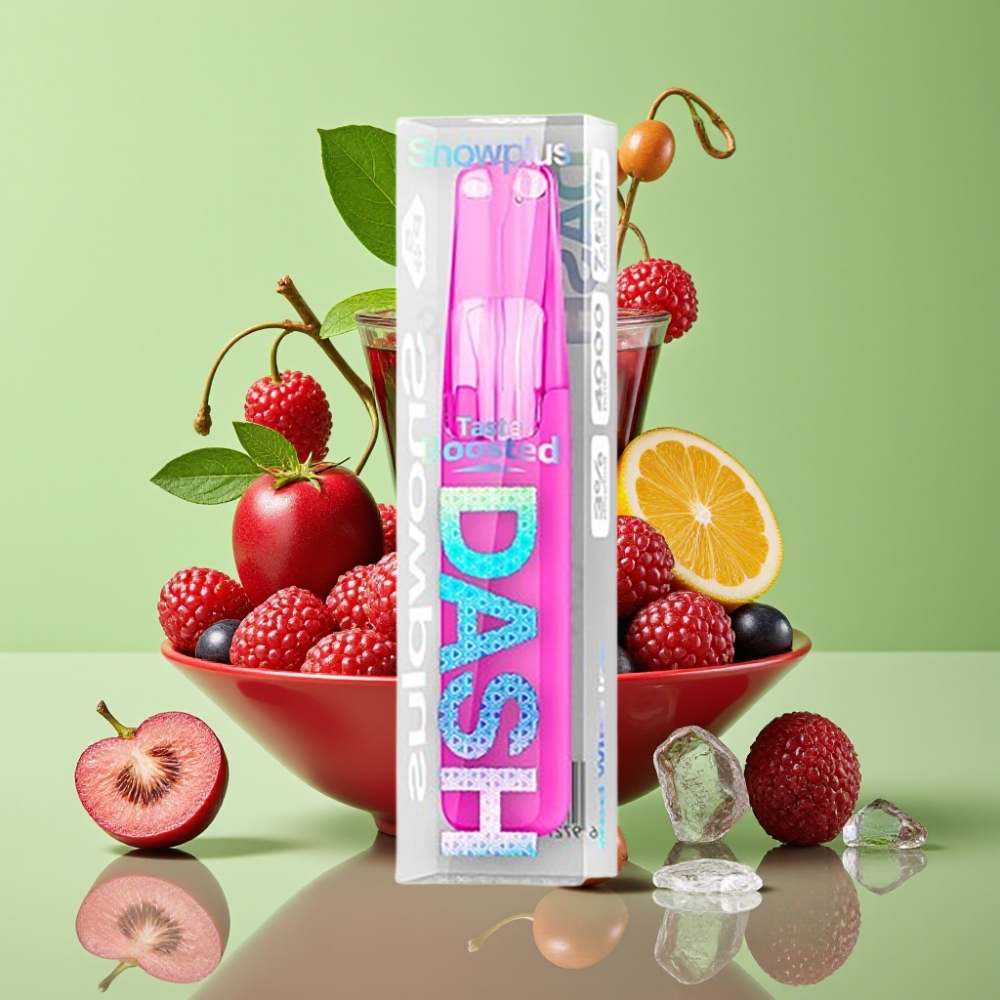 Snowplus Dash 4000 Puffs Jednokratni Uređaj Crno Vino Led Keramički Atomajzer 530mAh