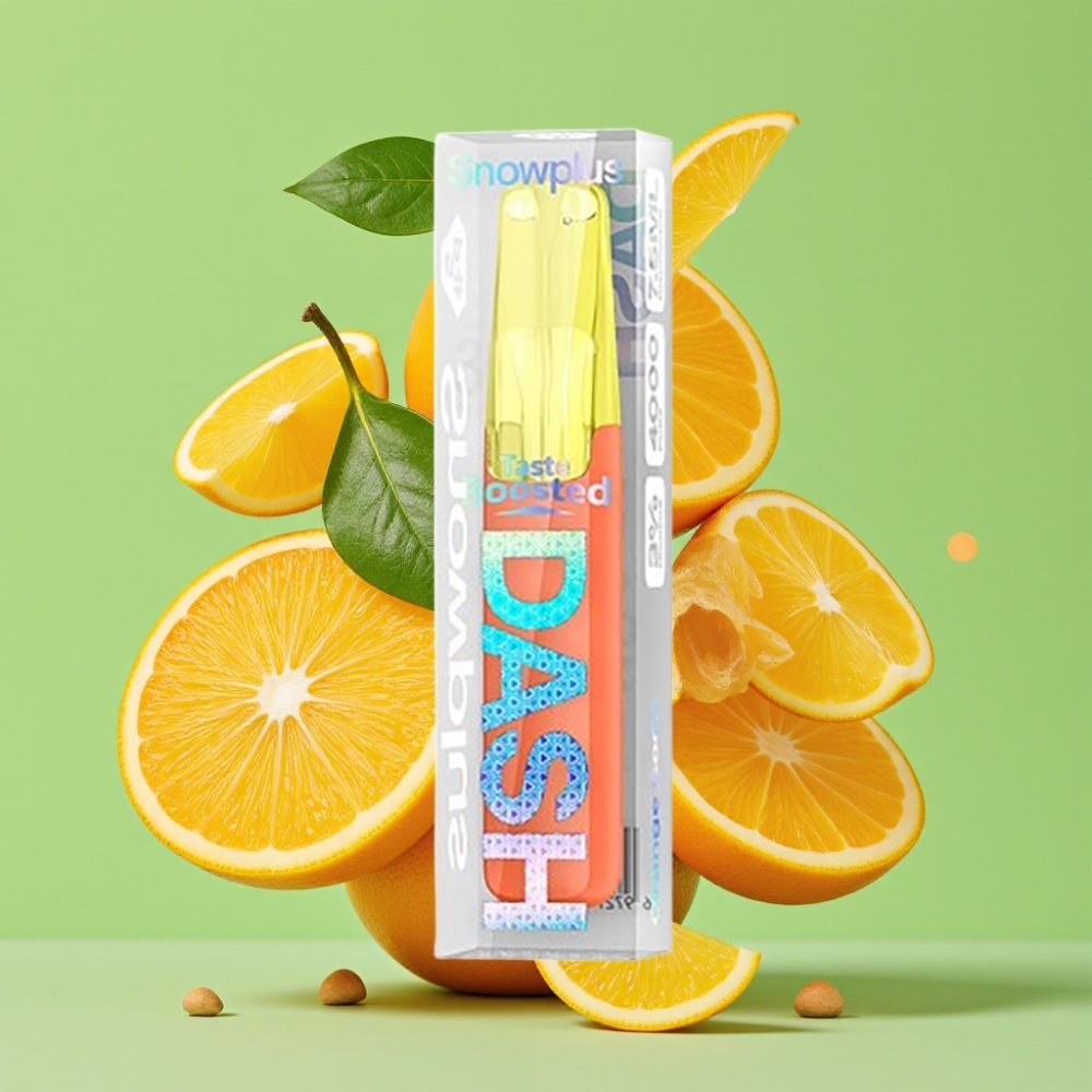 Snowplus Dash 4000 Puffs Jednokratni Uređaj Keramički Atomajzer 530 mAh 7.5 ml Narančasta Soda