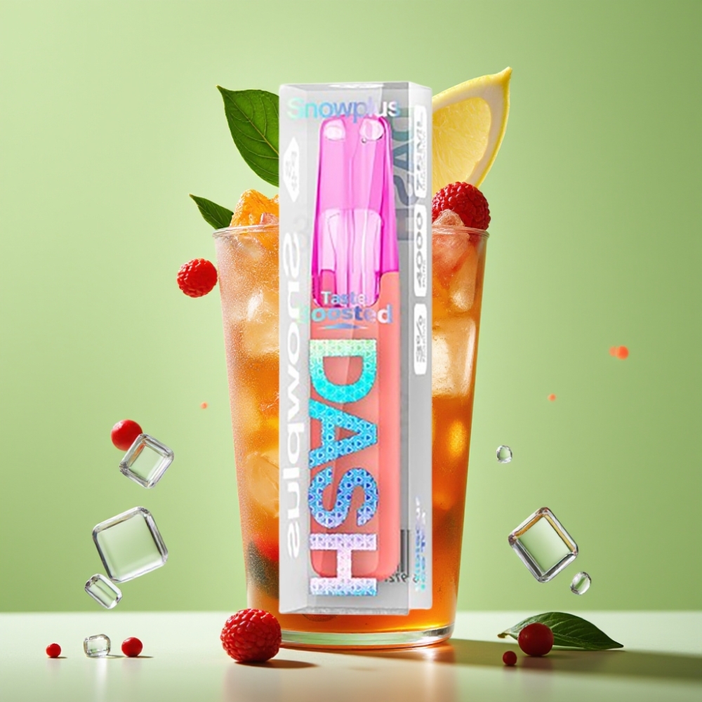 Snowplus Dash 4000 Puffs Jednokratni Uređaj Keramički Atomajzer Hibiskus Ledeni Čaj