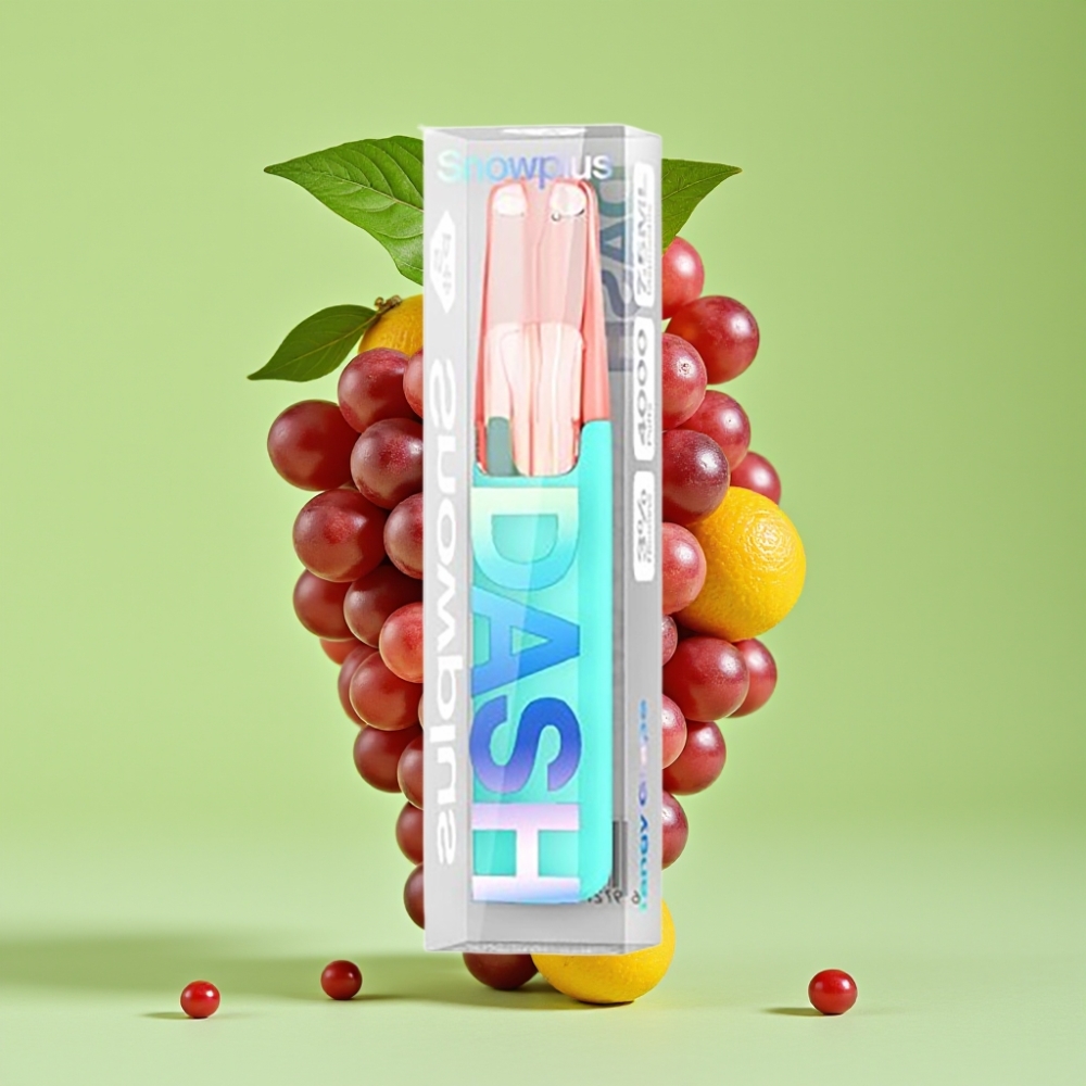 Snowplus Dash 4000 Puffs Jednokratni Uređaj Kiselo Grožđe – Keramički Atomaizator, 530 mAh, 7.5 ml