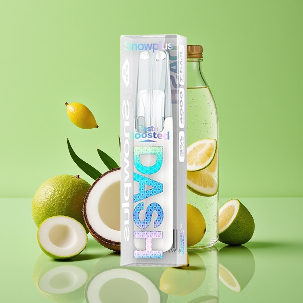 Snowplus Dash 4000 Puffs Jednokratni Uređej Kokosova Voda – Keramički Atomajzer, 530 mAh, 7.5 ml, 3%/5% Nikotina