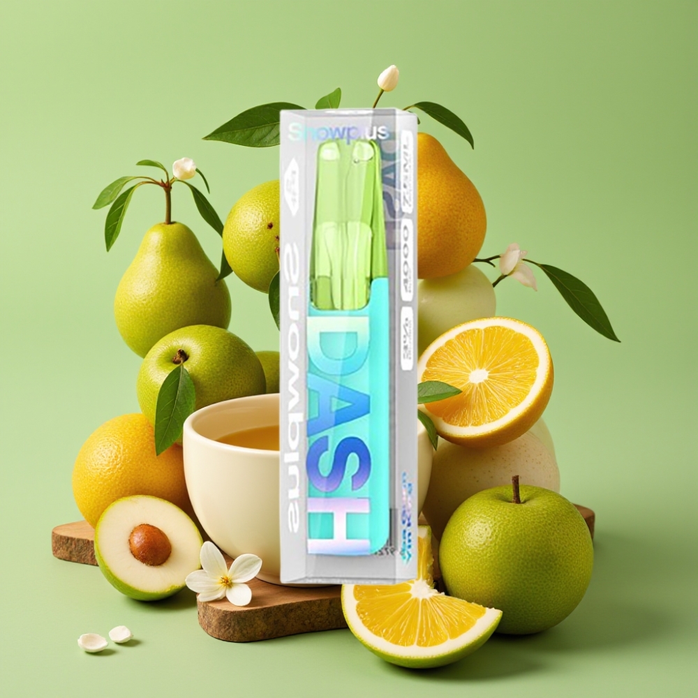 Snowplus Dash 4000 Pufova Jednokratni Uređaj Čaj Guan Yin King Keramički Atomajzer 530 mAh 7.5 ml