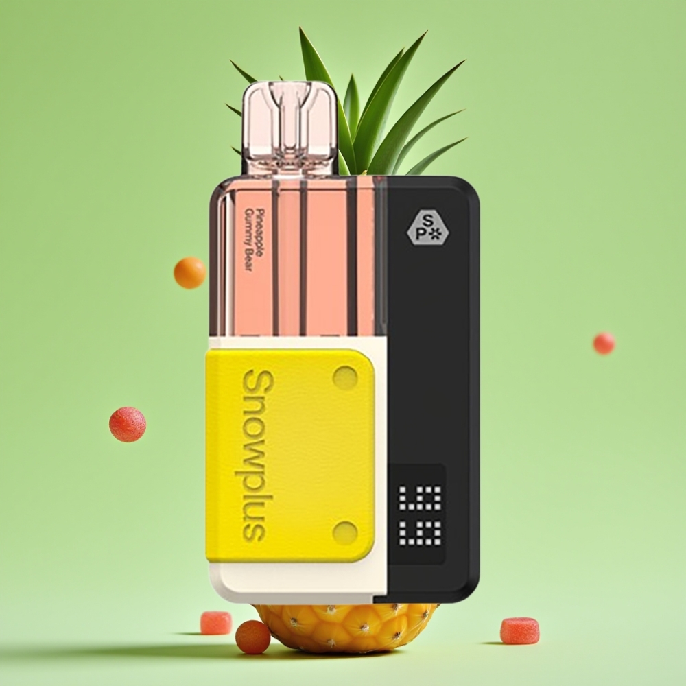 Snowplus Swift 5000 Puffs Prednapunjeni Pod Kit Ananas Gumeni Medvjedić (43x81x25mm, Dual Mesh, 1000mAh, 2+10ml, 2%)